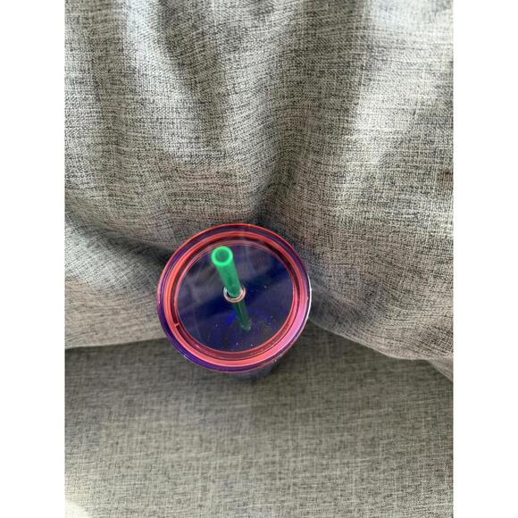 Starbucks Summer 2022 Transparent Blue Ocean Spray Glass Cold Tumbler 18oz New - Picture 6 of 8